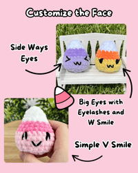Image 2 of Candy Corn Plush Stress Toy