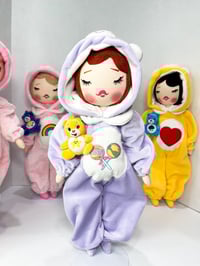 Image 2 of RESERVED FOR ALLISON CAREBEAR INSPIRED MEDIUM ART DOLL
