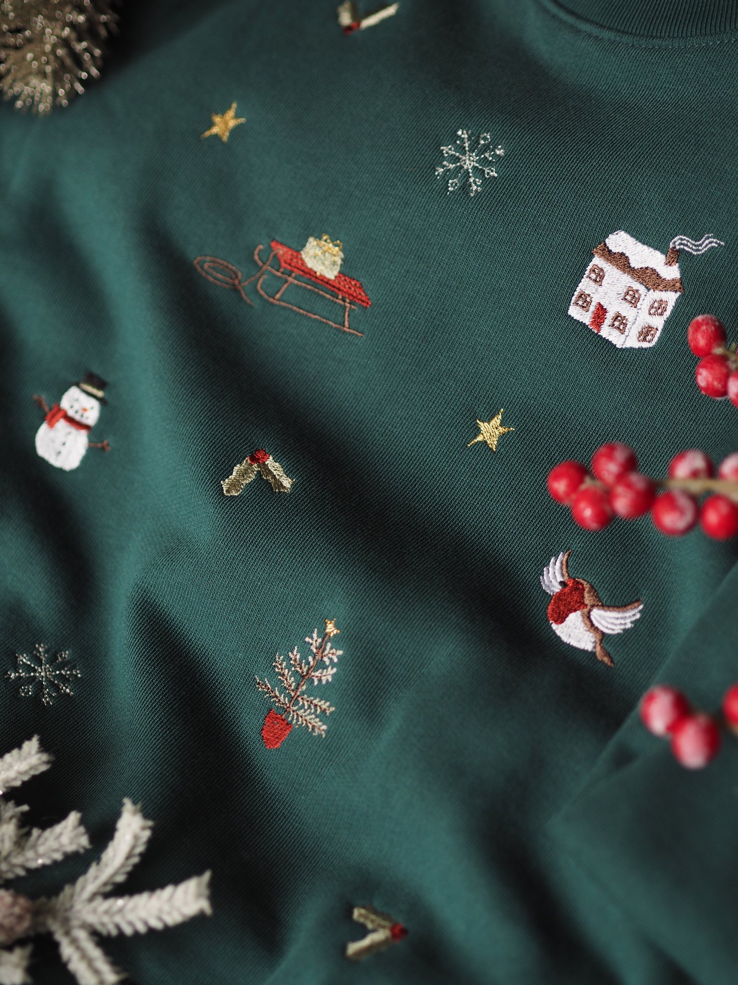 Image of Christmas Sprinkles - Glazed Green Sweater