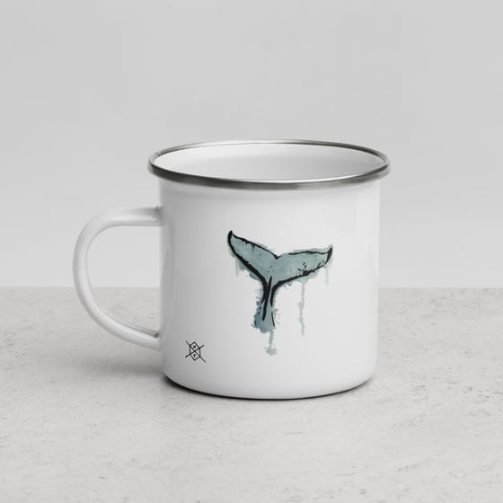 Image of Whale Tale Enamel Mug