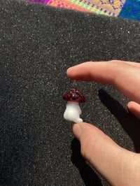 Image 4 of Red blizzard Buddha mushroom character pendant (no eye) 
