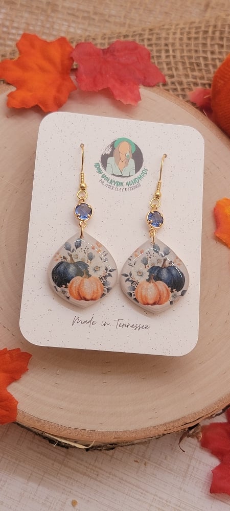 Image of Blue Pumpkin Dangles