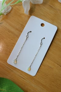 Image 2 of Ethiopian Opal Chained Earrings (2 pairs available)