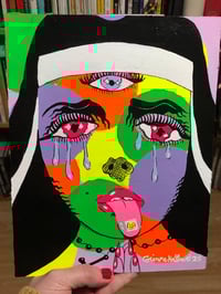 Image 4 of Tears of the Acid Nun Original Painting