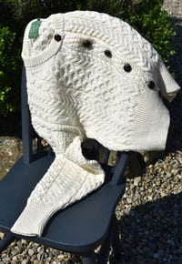 Image 3 of Cropped Aran Cardigan - Made in Ireland