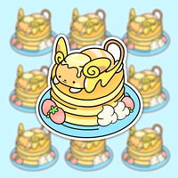 Pancake Stack Raichu Vinyl Sticker