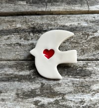 Image 7 of Ceramic Big Bird Brooch 