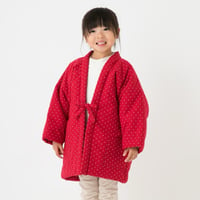 Image 1 of Kids Hanten Jacket/ Red dots