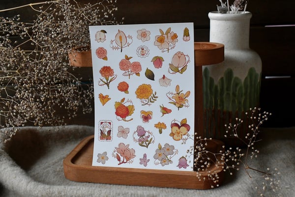 Image of Floral Sticker Sheet