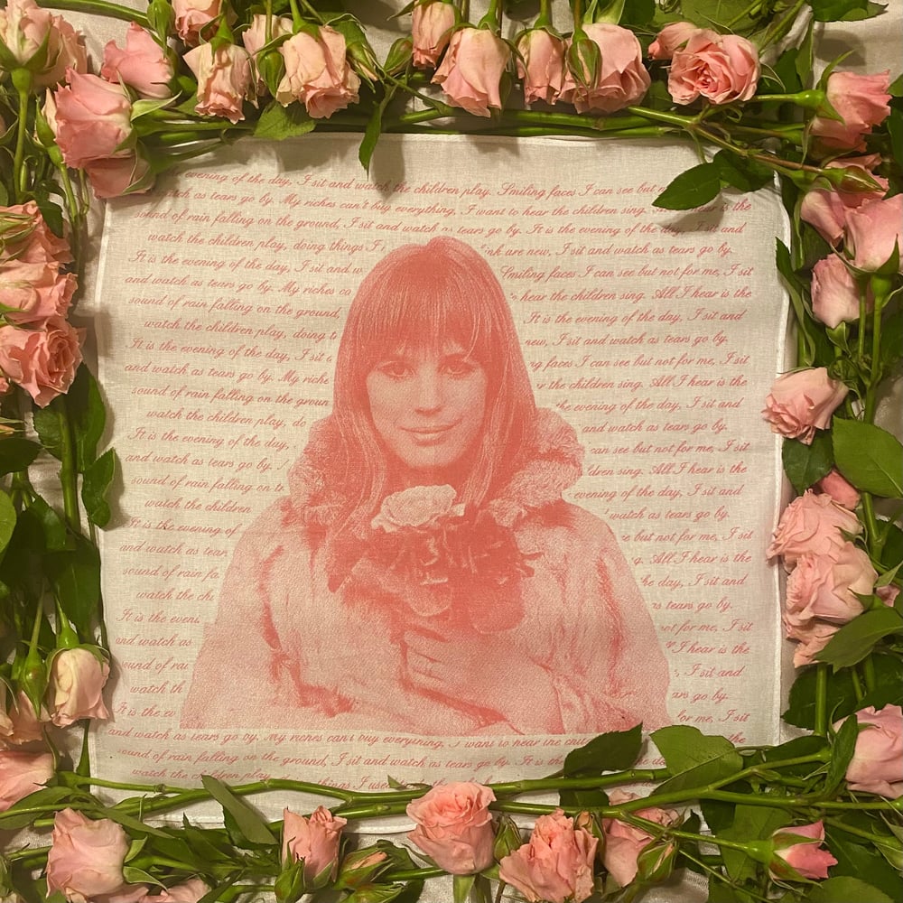 Image of Marianne Faithfull handkerchief 