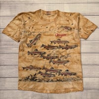 Image 1 of Vintage AOP Oregon Trout Tee - XL