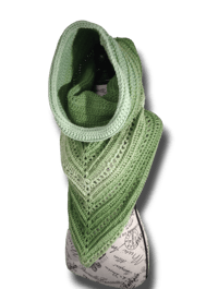 Image 4 of Green Ombre Hooded Scarf