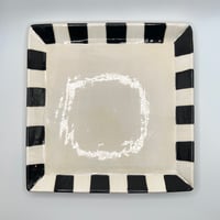 Image 2 of B/W Checkered Ceramic Dish