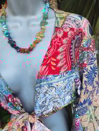 Image 6 of Patchwork Stevie top peach tassels