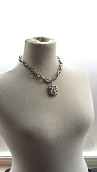 Image 1 of Sheep tooth chunky statement necklace small