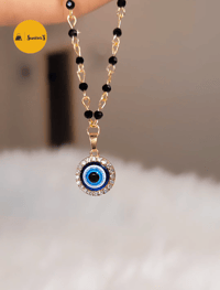 Image 2 of Bina_Evileye Pendant Necklace in Hydrocrystal Beads Chain
