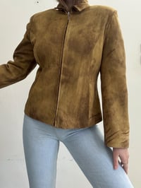 Image 5 of Vintage brown suede jacket // M 