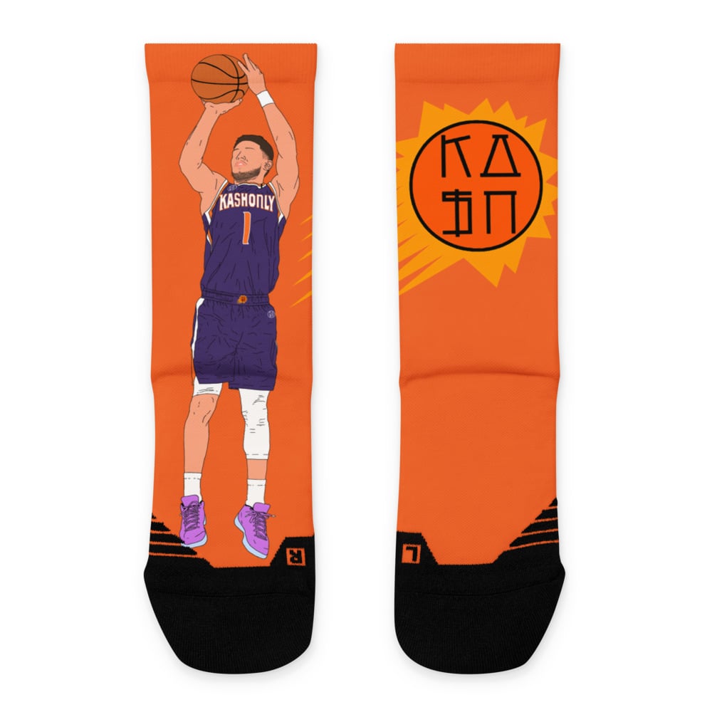 Image of PHX KASHONLY DBOOK BASKETBALL SOCKS