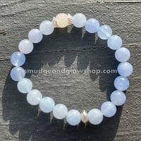 Image 1 of Moonstone & Angelite Bracelet (Just 1 left!)