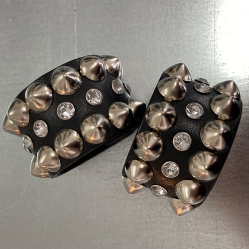 Image of SPIKED RHINESTONE CUFF