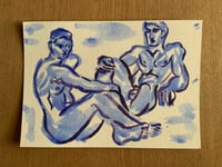 Image 1 of Watercolour ~ Blue Boys Series IX