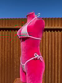 Image 2 of Scrunch Micro Bubblegum/Silver SET