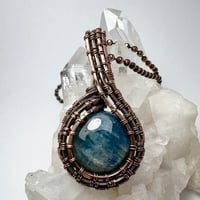 Image 3 of Kyanite and Copper Pendant
