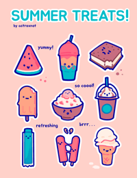 Image 3 of FOOD STICKER SHEETS