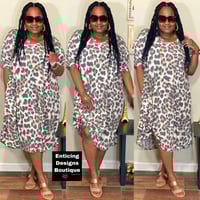 Enticing Leopard Dress (Extra Plus Size)