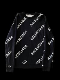 BALENCIAGA ALL OVER LOGO SWEATSHIRT 
