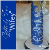 Image 1 of “Wifey” Glittered Water Bottle 