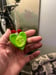 Image of Lime Green Skull Heart