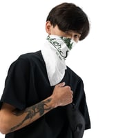 Image 3 of Green Grier logo print bandana