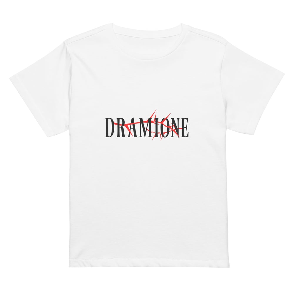 Image of Dramione Black & Red | Women’s high-waisted boxy t-shirt