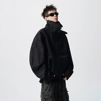 Image 5 of WTHT Fashion Men‘s Plush Spliced Thicken Design Loose Coats Trendy 2025 Autumn Solid Color Laple C