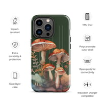 Image 24 of Colorful Mushroom Watercolor Mycology Nature Whimsical Tough Case for iPhone®