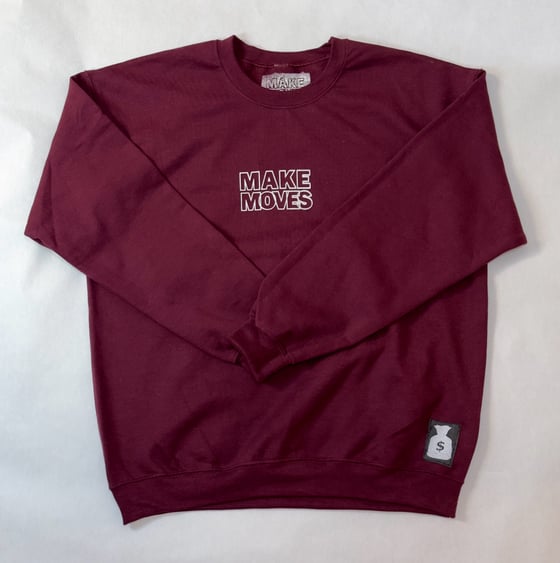 Image of Make Moves "Maroon City" Crewneck