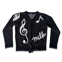 Image 1 of Milk treble clef cardigan 