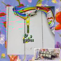 Floral Badass Purse Charm