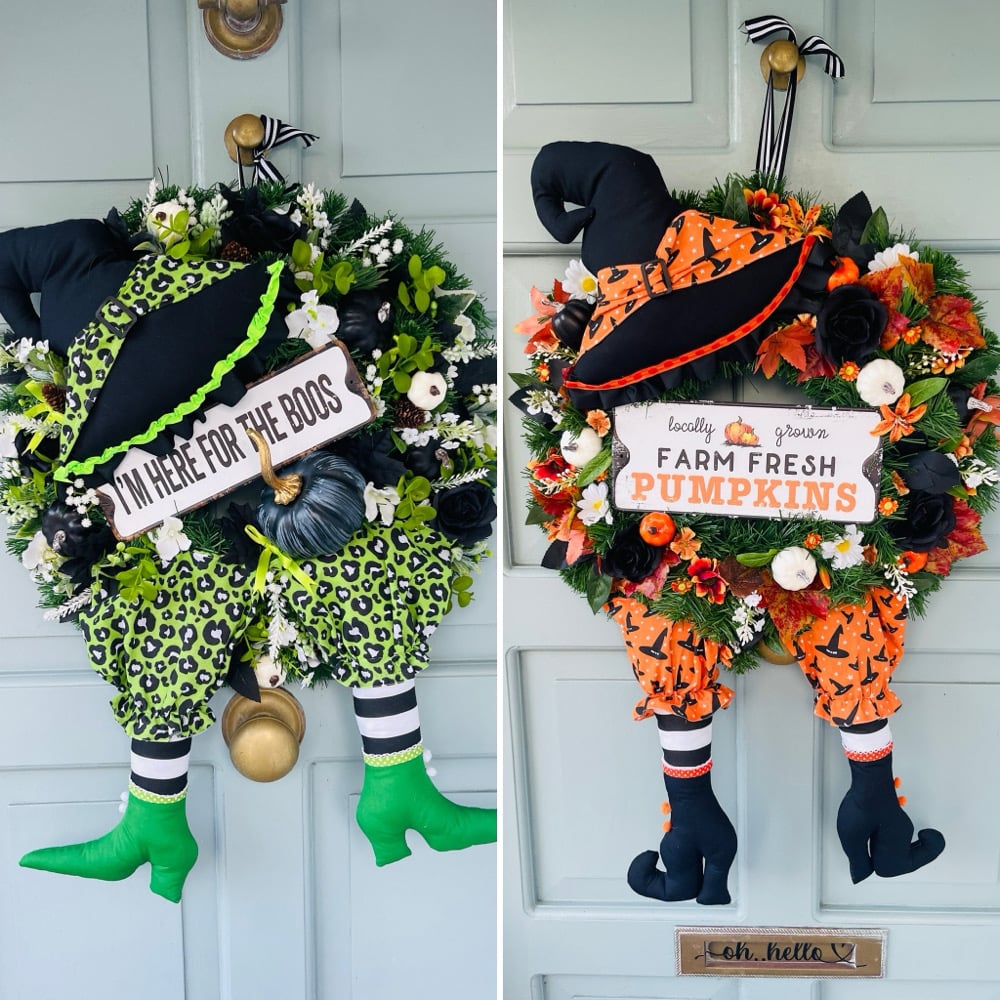 Image of Orange and Green Witch Legs 