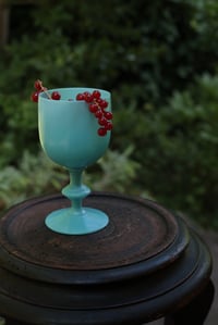 Image 1 of Glas, türkisblau, opak