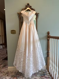 Image 11 of 1950s Champagne Lace Gown