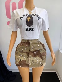 Brown Camo Skirt 