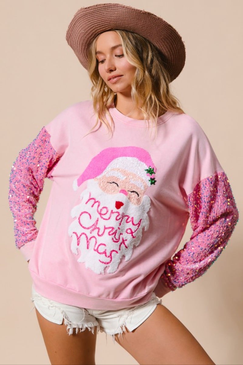 Image of SANTA SEQUIN SWEATER