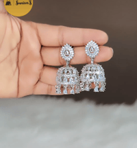 Image 4 of Mili_Cute American Diamond Pinjada Jhumka