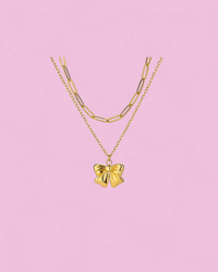 Bow stack necklace 🎀