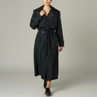 Image 1 of Black Nylon Trench Coat