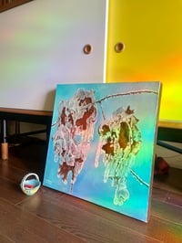 Image 2 of Ice Covered Leaves, Oil On Canvas