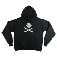 Image 3 of 1 of 1 Cat Skull & Crossbones Hoodie