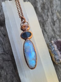 Image 1 of Electroformed Jelly opal necklace 13